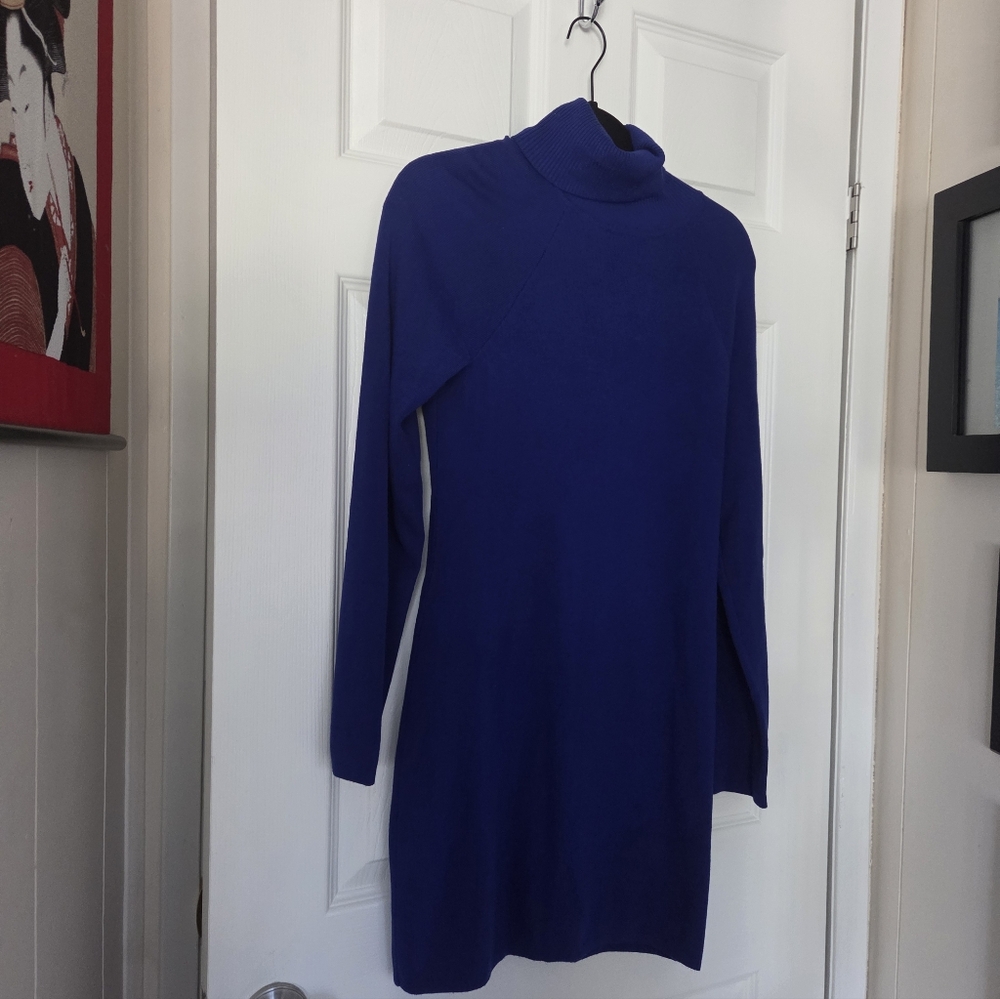INC International Concepts Blue Long Sleeve Dress